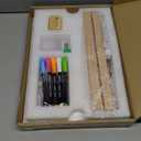 Light Up Clear Dry Erase Calendar 13 x 9 inch with 5 Markers, Acrylic Lighting Markable Calendar Board Agenda for Bedroom/Office/Home/Kitchen