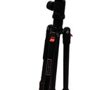 DISIPOD A2540P Carbon Fiber Camera Tripod, Color Black/red