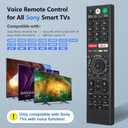 Voice Replacement Remote Control for Sony-Bravia-TVsfor All Sony 4K UHD LED LCD HD Smart TVs