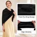 Pashmina Wraps for Women Poncho Shawls for Evening Dresses Top Casual Knitted Triangle Cashmere Scarf for Fall Winter (Brown)