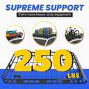 ECOTRIC 59" x 39" x 5.1" Universal Adjustable Roof Rack Cargo Carrier
