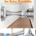 Door Stoppers Magnetic Door Catch, Stainless Steel Magnetic Door Stop 2 Pack, Double-Sided Adhesive Tape, No Drilling, Screws for Stronger Mount, Holder Your Door Open for Wide Doors