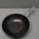 KitchenAid NITRO Carbon Steel Stir Fry Pan/Wok, Stainless Steel Handle, Compatible with All Cooktops, 10 Inch - Black