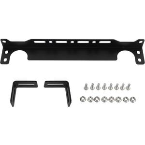 EVIL ENERGY Oil Cooler Mounting Bracket Kit Universal 340mm/13.4 inch Aluminum Alloy Black(Only Fit for Japanese-Style Oil Cooler)