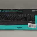 Logitech MK345 Wireless Keyboard and Mouse Combo with Palm Rest, 2.4 GHz USB Receiver, Compatible with PC, Laptop, Black