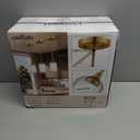 LIROUVET 2 Pack Pendant Lights Kitchen Island, Dual Glass Pendant Lights, Black Hanging Lamp with Clear and Milk Glass, Industrial Pendant Light Fixtures for Dining Room PL02BK-2PK