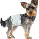Disposable Dog Diapers Male 96 Count Belly Bands for Bale Dogs (Waist 6-11.8 in XS) Super Absorbent Small Doggie Diapers for Heat Excitable Urination or Incontinence - Blue