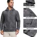 M MAELREG Hoodies for Men Golf Soft Hooded Sweatshirts Dry Fit Lightweight Casual Midlayer Print Mens Hoodies Pullover (L)