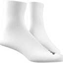 adidas mens Half Crew Solid Socks (12.5-15, White)