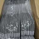 Plastic Hangers 50 Pack Heavy Duty Dry Wet Clothes Hangers with Non-Slip Pads Space Saving 0.2" Thickness Super Lightweight Organizer (Gray)