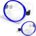 Snorkeling Gear for Adults - Anti-Fog Tempered Glass Mask, Oval Silicone Skirt for Spearfishing, Freediving & Snorkeling, Comfortable Fit, Clear Vision (Transparent + Blue)