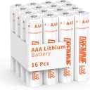 DREAMME AAA Lithium Batteries [Non-Rechargeable] 16 Pack - 1200mAh 1.5V ExtremeTemp Performance, Leak-Proof Design for Smoke Detectors, Toys, Cameras (10-Year Shelf Life)
