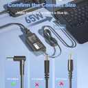 45W 65W Laptop Charger SK90A195231 for HP Pavilion 15-F:15-f111dx 15-f272wm 15-f211wm 15-f271wm 15-f233wm 15-f387wm 15-f211nr 15-f337wm 15-f224wm and More hp Laptop Power Supply Cargador Ac Adapter