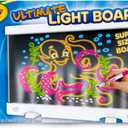 Crayola Ultimate Light Board - White, Kids Drawing Tablet, Gifts for Kids, LED Drawing Board, Sketching Art Projector, Toys for Boys & Girls, 6+