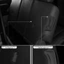 AOMSAZTO Custom Fit Seat Covers for Toyota Grand Highlander 2024 2025 2026 - (Three-Rows 7 Seats,Second Row Captain Chair) Full Set Faux Leather Black