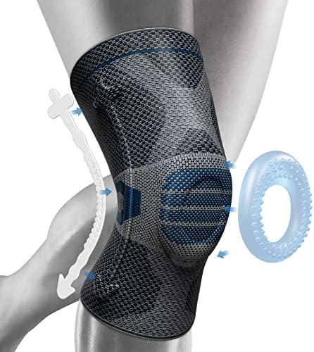 NEENCA Professional Knee Brace for Pain Relief, Medical Knee Compression Sleeve, Knee Support with Horizontal Knit Tech for Meniscus Tear, ACL, Arthritis, Joint Pain, Runner, Workout- FSA/HSA APPROVED XXL