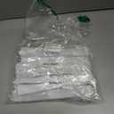 Gionforsy 12pcs Clap Fabric Folding Chinese Tai Chi Fan Set Decorative Folding Hand Fan for Festival Dance Party (White)