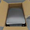 Homie Soft Close, Slim Trash Can 6 Liter / 1.6 Gallon with Anti - Bag Slip Liner and Lid, Use as Mini Garbage Basket, Slim Dust Bin, or Decor in Bathroom, Restroom, Kitchen, or Bedroom (Brushed Stainless Steel)