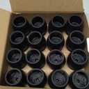 16PCS Round Silicone Chair Leg Floor Protectors for Hardwood Floors, Felt Furniture Pads Covers Table Chair Leg Caps, Large Chair Sliders for Wood Floors, Anti-Scratches & Noise(Black, Fit:1.1"-1.4")