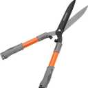 Garden Hedge Shears, Manual hedge Clippers for Shaping Shrubs and Trimming Bushes. Hedge Clippers & Shears made with Durable Carbon Steel Blades, Shock-Absorbing Bumpers and Comfort Grips., 21 inches