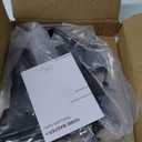 HOME MASTER HARDWARE Wood Gate Hardware Set - Heavy Duty 8" Decorative Strap Hinges and Spring Loaded Latch Kit with Screws for Outdoor Fence Swing Gate Black Finish