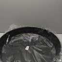 25 Inch Extra Large Planter Saucer, Extra-Deep 4.25 in Black Drip Trays for Flower Pot, Heavy Duty Drainage Tray Indoors No Holes, Plastic Plant Plate Water Catcher for Pots Base 19 20 21 22 in