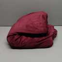 ZNSAYOTX Oversized Velvet 3 Piece Couch Cover with 2 Extra Large Seat Cushion Covers Stretch Sofa Cover for 2 Cushion Couch Soft Loveseat Sofa Slipcover for Living Room (Wine Red), 72"-92"(2 CUSHIONS)