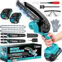 Tietoc Mini Chainsaw 6 Inch Cordless, Portable Electric Chain Saw Small Handheld Battery Powered Super Saws, Tools for Household & Garden, Gifts for Men Dad Husband Fathers Him Her Women Mom 2025