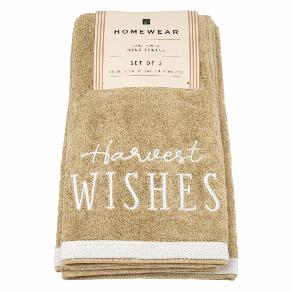 Homewear Embroidered Hand Towels- Set of 2