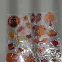 20 PCS Autumn Clings Fall Thick Gel Cling Window Gel Decals Stickers for Kids, Toddlers and Adults Home Airplane Classroom Nursery Autumn Fall Thanksgiving Party Supplies Decorations (Thanksgiving)