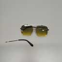 FEISEDY Sunglasses Mens Women Vintage Aviator Square Trendy Metal Steampunk Fishing Driving Sun Glasses B2894