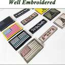 2 x 12PCS American Flag Patches Bundle, Tactical Morale Patches Full Embroidery Loop and Hook Fasten Patches Set for Caps, Bags, Backpacks, Harness, Vest, Military Uniforms,Tactical Gears Etc