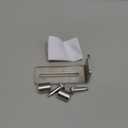 JUGREAT Barn Door Mounted Stainless Steel Sliding Door Guide-1 Pack (For Doors Up to 2 1/8 inches, Flush Bottom Design) (Silver)