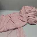 Wokceer Wedding Arch Draping Fabric 2 Panels 28.7" x 20FT Dusty Rose Sheer Fabric Backdrop Arch Draping for Wedding Ceremony Birthday Party Bridal Shower Decoration