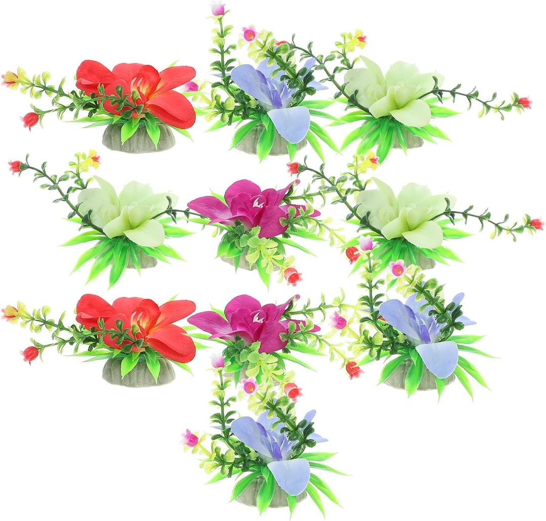 Xmas 10Pcs Fake Flower pins set