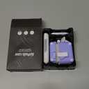 R-fun Compatible with AirPods 2nd Generation 2019,1st Gen 2016 Charging Case Cover, Full Drop Protection Auto Pop-Up Lid Compatible with Airpods Case with Cleaner Kit & Keychain,White/Lavender