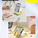 2 x Christmas Stocking Stuffers for Teens Girls Women Adults Gifts: Lazy Cell Phone Holder for Desk Unique Gesture Phone Stand Gifts for Teenager Boys Men Funny Gag Gift Who Have Everything White Elephant (Yellow)