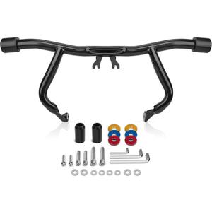 Engine Guard Flat-Out Bar Highway Pegs Crash Bars Bumper Protector w/Flat Washer Fits Harley Touring Street Glide Road King Electra Glide Ultra Limited 2014-2026
