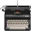 Maplefield Vintage Manual Typewriter - Quiet Mechanical Typing & Office Supplies - Decorative Desk Accessories & Vintage Decor - Author Gift & Writing Inspiration - Black