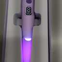 Sonic Dermaplane Razor for Women Face, Smooth Exfoliation & Peach Fuzz Facial Hair Removal, Edge Technology with LED Light, 3 Speeds Rechargeable Dermaplaning Tool with 12 Replacement Blades, Purple