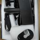 JOY worker Clamp-on Desk Leg PC Mount, No Drilling Under Desk PC Mount Adjustable Height and Width, Computer Case CPU Holder Holds up to 33 lbs, Fits Most Computer Tower, Black