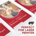 BubblePop! Printable Temporary Tattoo Paper for Laser Printer - Skin-Safe, Water-Resistant Tattoo Paper for Printer - Make Your Own Temporary Tattoos with Blank 8.5x11” Sheets - 10 Set