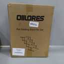 Foldable Dog Stairs for Large Dogs - Extra Wide Pet Ramp for Cars, SUV, Truck, Non-Slip Surface, Supports Up to 250 Lbs, 5 Steps