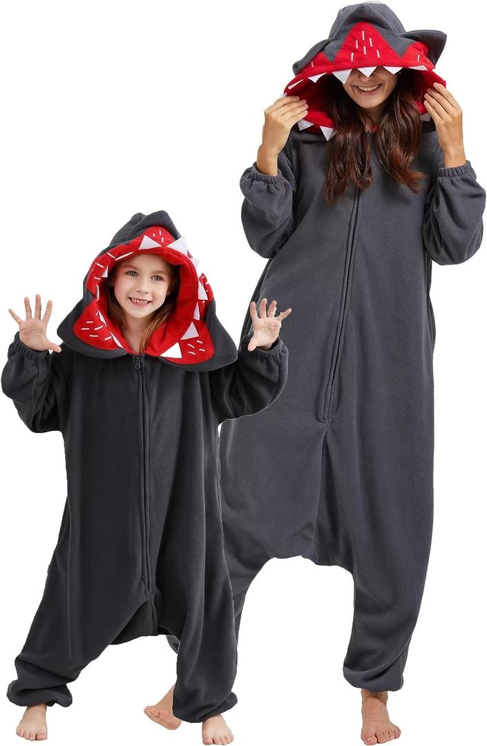 DarkCom Kids Animal Onesie,Women and Mens Cosplay Dog Onesie Halloween Costume Christmas Pajamas Sleepwear (4-5T)
