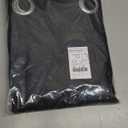 NICETOWN Pitch Black Solid Thermal Insulated Grommet Blackout Curtains/Drapes for Bedroom Window (2 Panels, 42 inches Wide by 63 inches Long, Black)