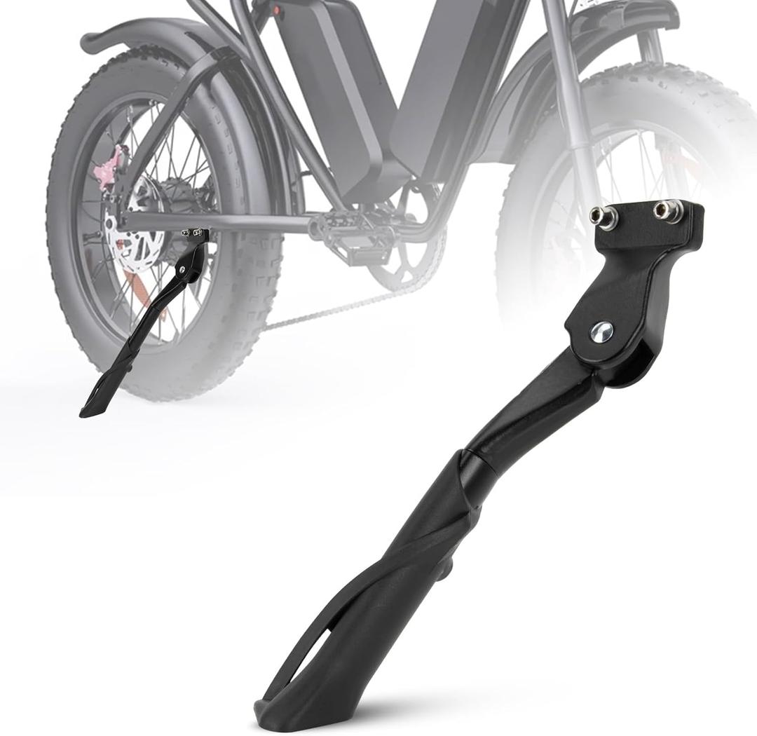 Kickstand for Ridstar Q20, PSLER Non-Slip Kick Stand for Ebike Dirt Bike Ridstar Q20 for Super 73 S2/RX and for 20-22 Inch Bicycles Electric Bike Super 73 kickstands BLACK