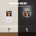 Cat Night Light, Lonely Ginger Cat Night Lights Plug into Wall Decor for Bedroom, Bathroom, Hallway, Kitchen, Dusk to Dawn Sensor Nightlights for Boys Girls Women Men Room Gifts