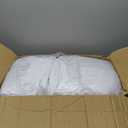 PartyVillage 20ftx40ft White Ceiling Curtain for Wedding Parties  4 Panels Wrinkle-Free 40 FT Long Tent Draping Curtains for Wedding, Birthday & Theme Parties, 40ft Height with Rod Pocket