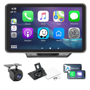 Carplay Screen for Car with Apple CarPlay/Android Auto, 7" Wireless Car Stereo, Portable Touchscreen Car Radio with Bluetooth, Backup Camera, GPS Navigation, Mirror Link,Multimedia Player All Vehicles