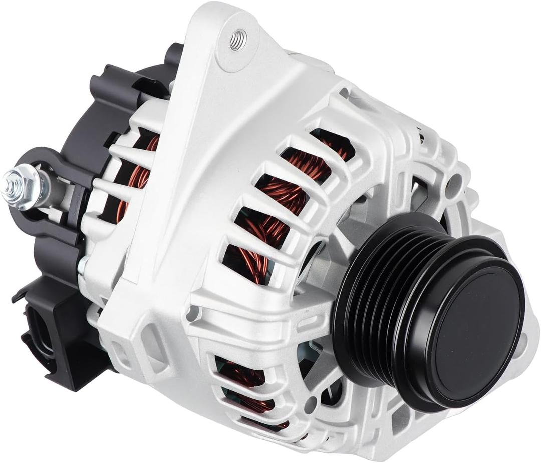 Automotive NEW Alternator 1.8L 2.0L Fit for Hyundai Elantra 11-17, for Elantra Coupe 13-14, for Elantra GT 13-17, Fit for Kia Soul 12-13, for Forte/Forte Koup / Forte5 14-16 90 AMP Alternator